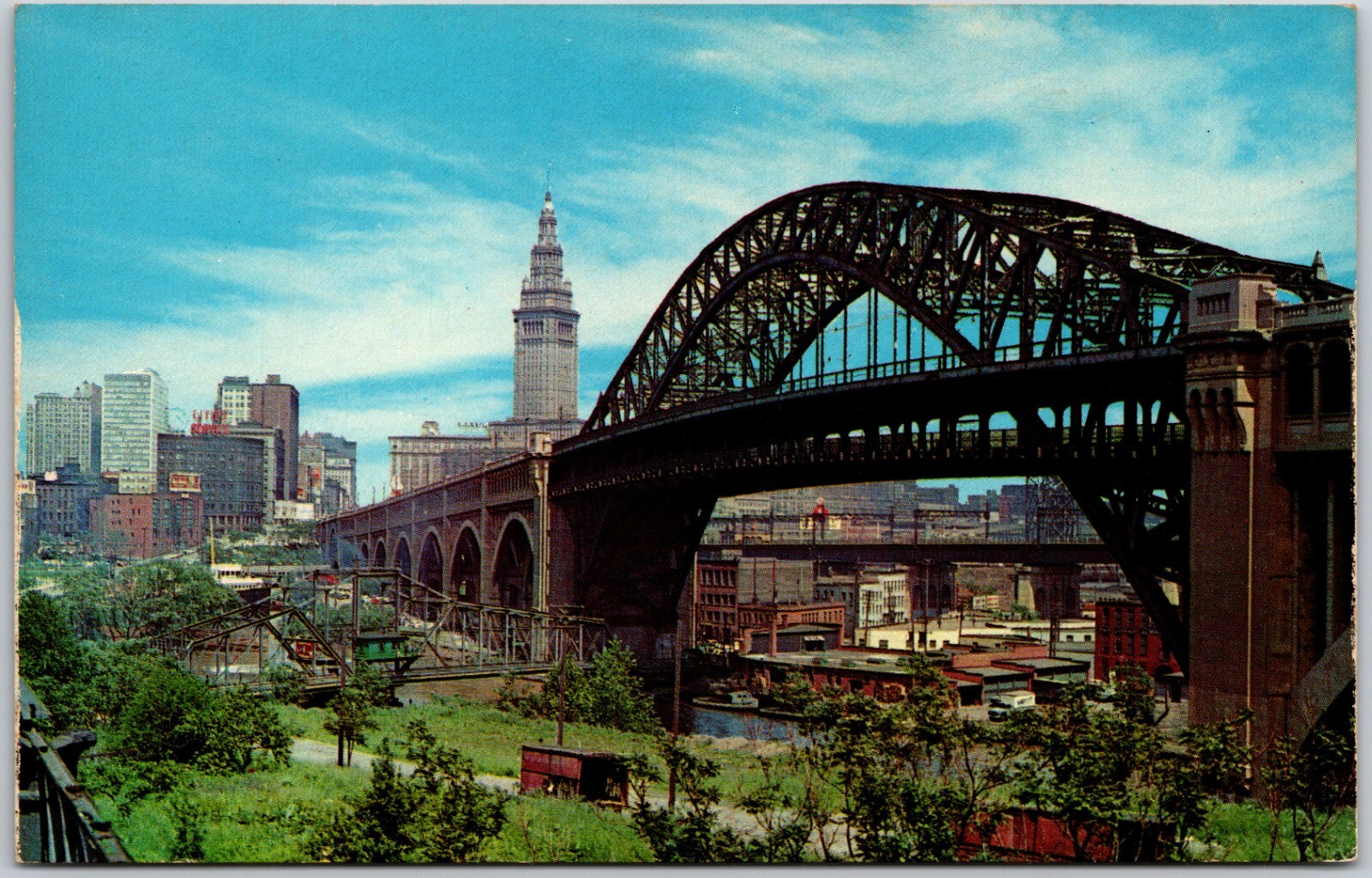 Detroit Superior High Level Bridge, Ohio - Postcard | eBay