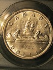 1957 CANADA SILVER $1 DOLLAR...ANACS MS-61 — photo 3
