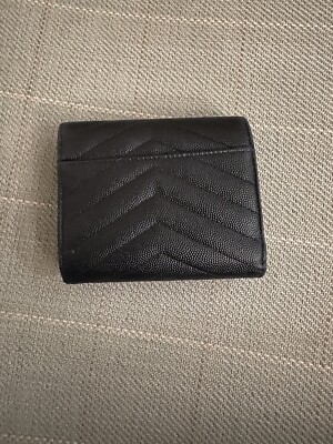 小物 ysl wallet SAINT LAURENT Monogramme small quilted textured-leather wallet