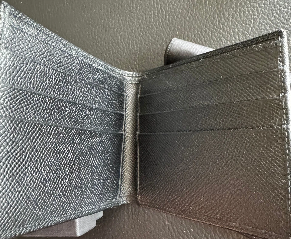 Новый с Ярлыками Dolce & Gabbana мужской складного черный кожаный бумажник Portafogli Vitello Stampa - Изображение 4 из 4