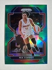 2022 Panini Prizm WNBA Green Prizm Parallel #82 Nia Coffey Atlanta Dream