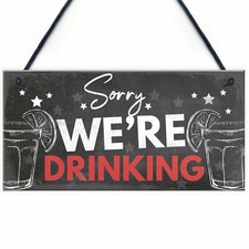 Novelty Bar Sign For Garden Funny Home Bar Sign Man Cave Sign Beer Gin Gifts