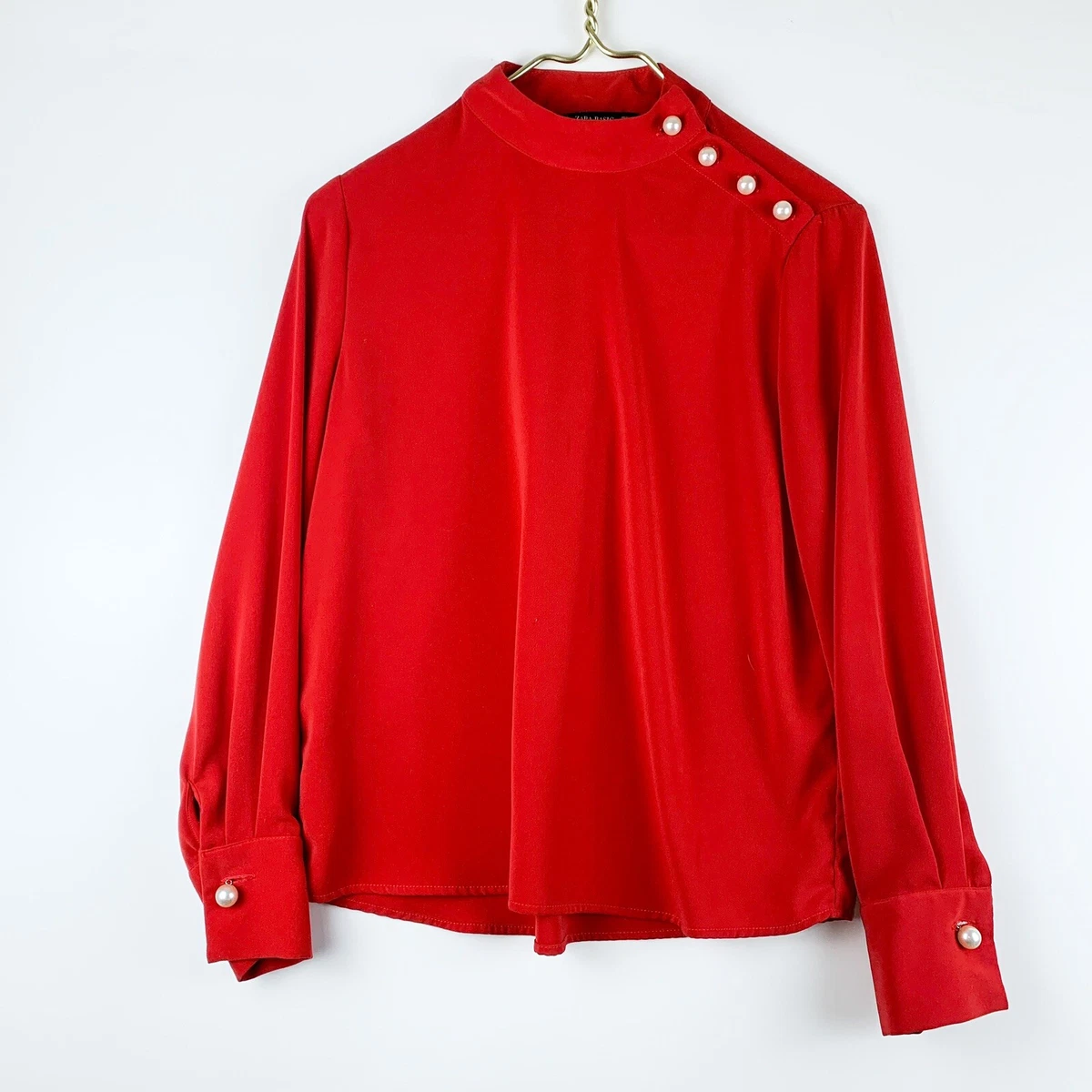 Zara ladies red tops cheap