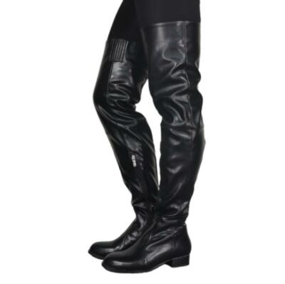 2025 Women's Thigh High Boots Ladies Over The Knee Motor Low