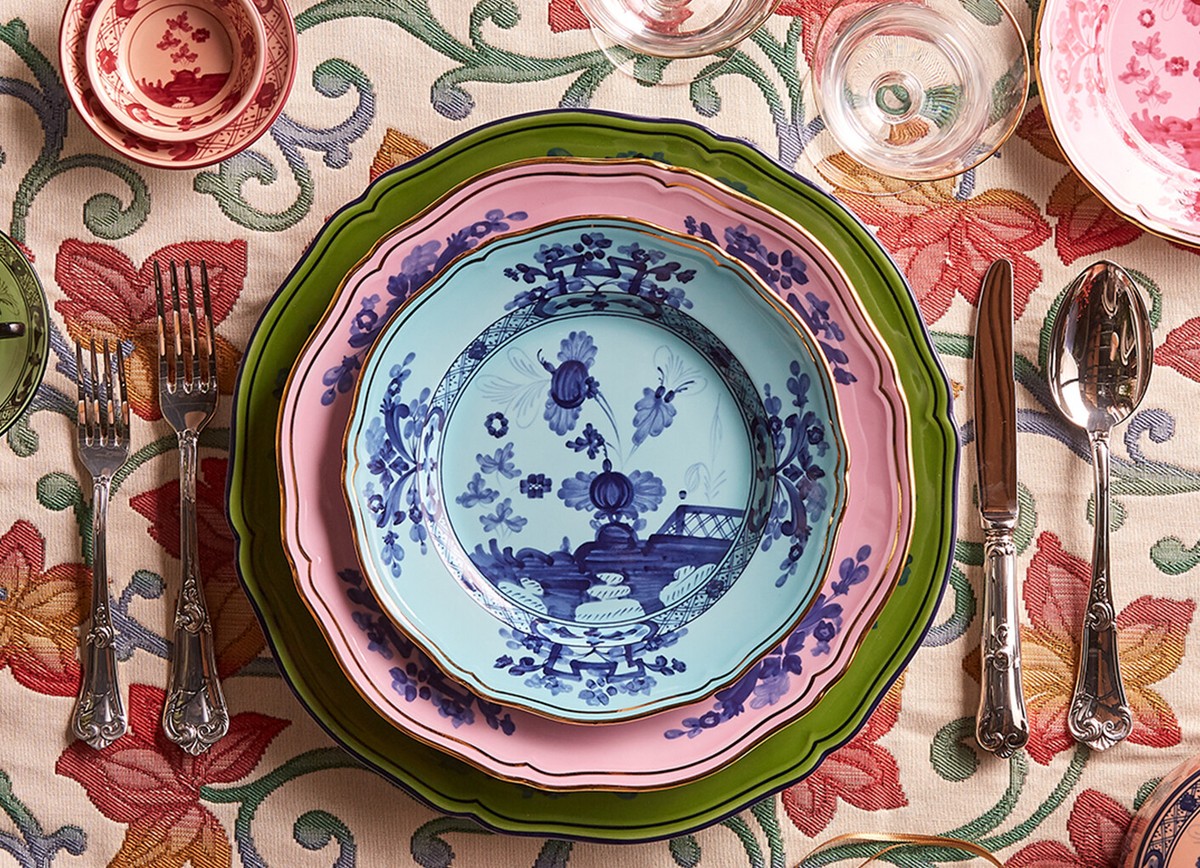 Richard Ginori Oriente Italiano - Flat Plate 26.5cm Azalea