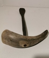 Antique Handmade Shoehorn with Real Horn Handle