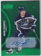 2021-22 UD Skybox Metal Universe Hockey Mark Scheifele Auto Green PMG #01/10