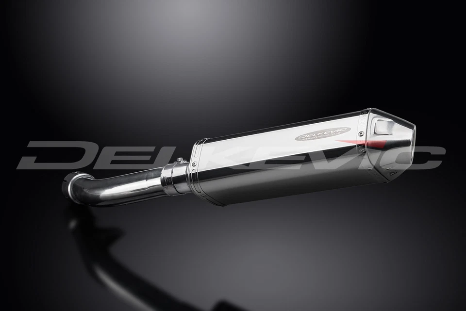 BMW R1200R R1200RT 2006-2009 Kit de silenciador de escape de acero inoxidable triovalado de 13" deslizable Foto 3 de 4