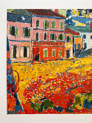 MAURICE DE VLAMINCK LITHO PRINT FRENCH MUSEUM POSTER 