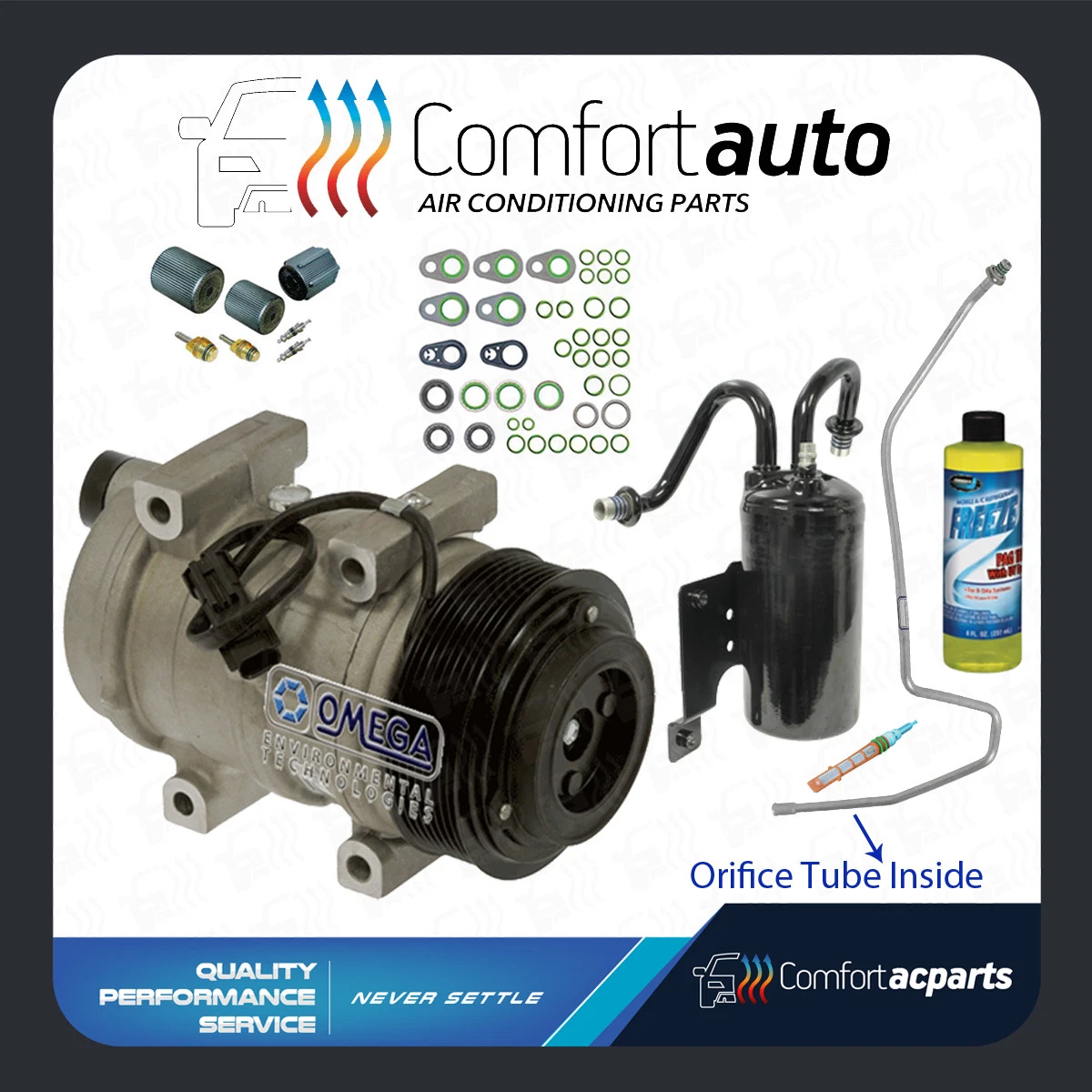 New AC A C Compressor Kit Fits 2006 2008 Dodge Ram 2500 3500 L6 5.9L Cummins