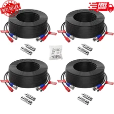 4 X 100Ft 30M Video&Power Cable for Night Owl HD CCTV Security Camera Wire Cord