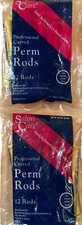 Salon Care Professional Curved Perm Rods Yellow 292538 New 2 packs of 12 24