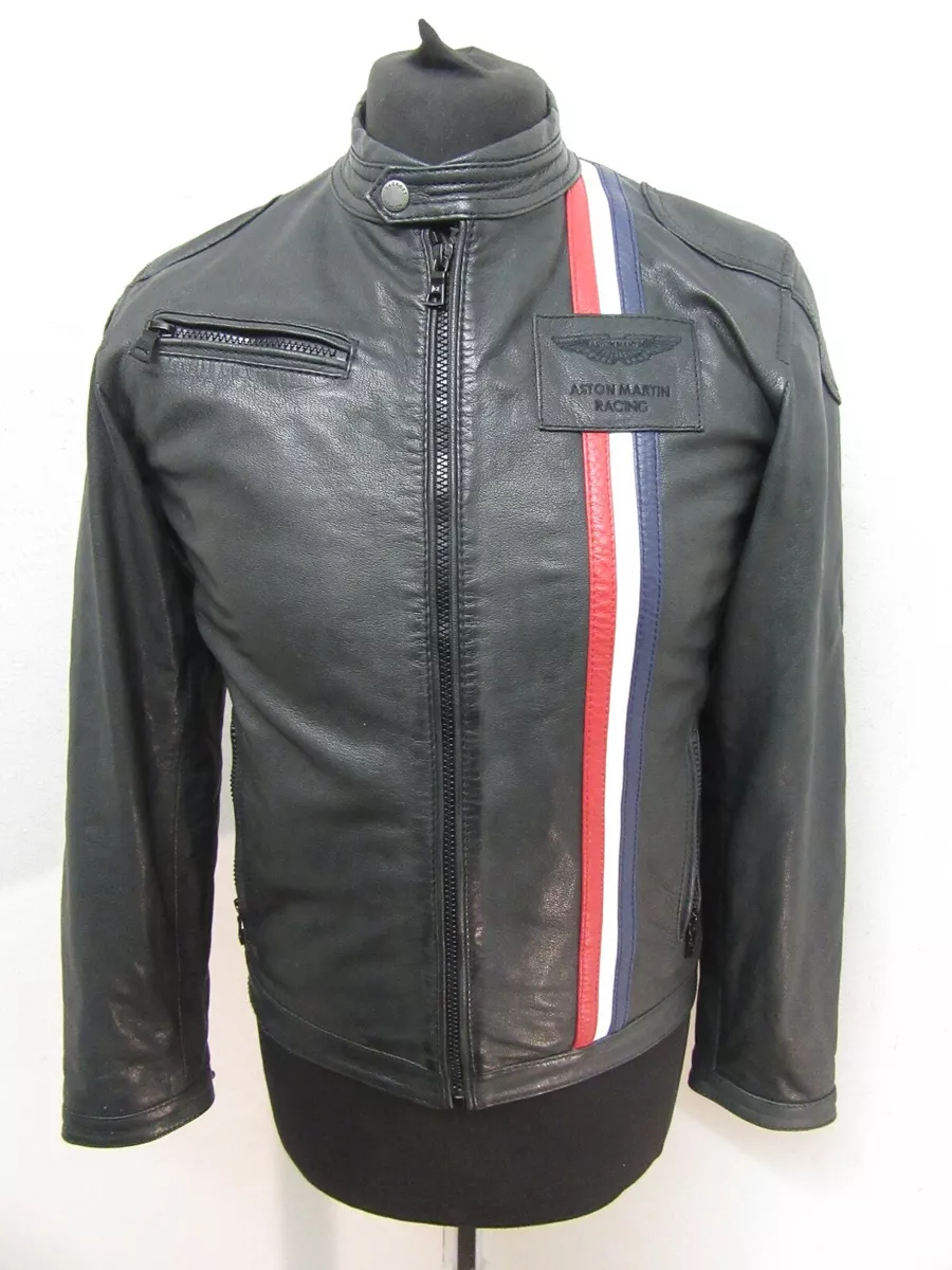 Hackett aston martin leather best sale jacket