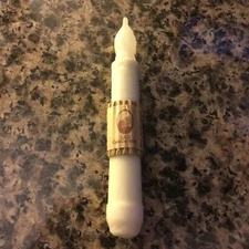 Primitive Cream LED 6" - 6 1/2” Battery Operated TIMER Taper Candles