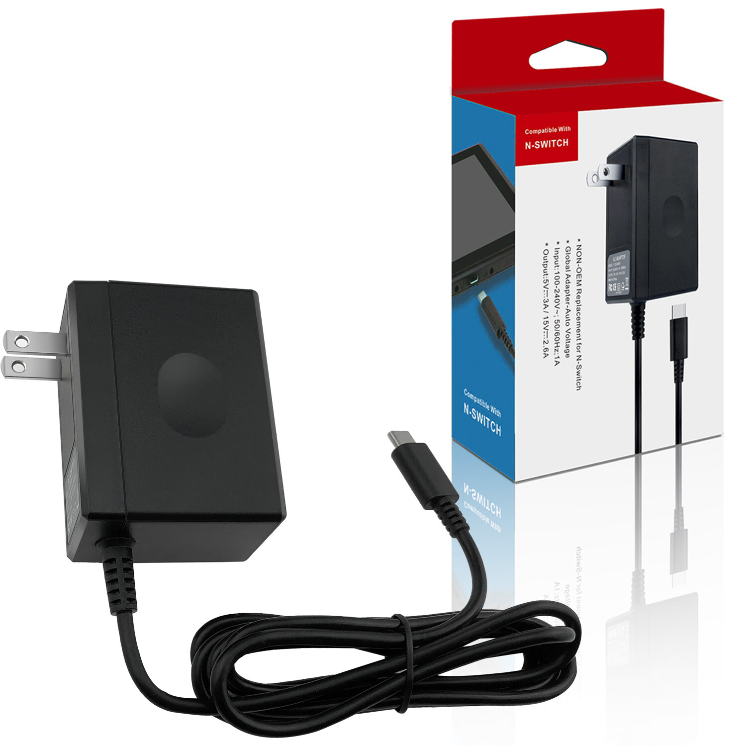 Ac Adapter Nintendo Switch Voltage Input Wall Charger For Nintendo