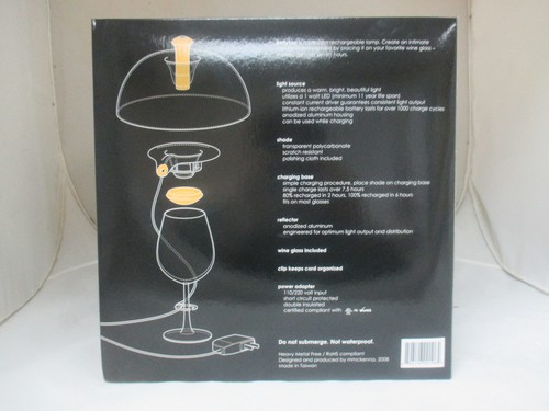 Desk Lamp Gold Betty Lou Finish LED Shade Reflector Wine Glass Vintage Light - Picture 3 of 4