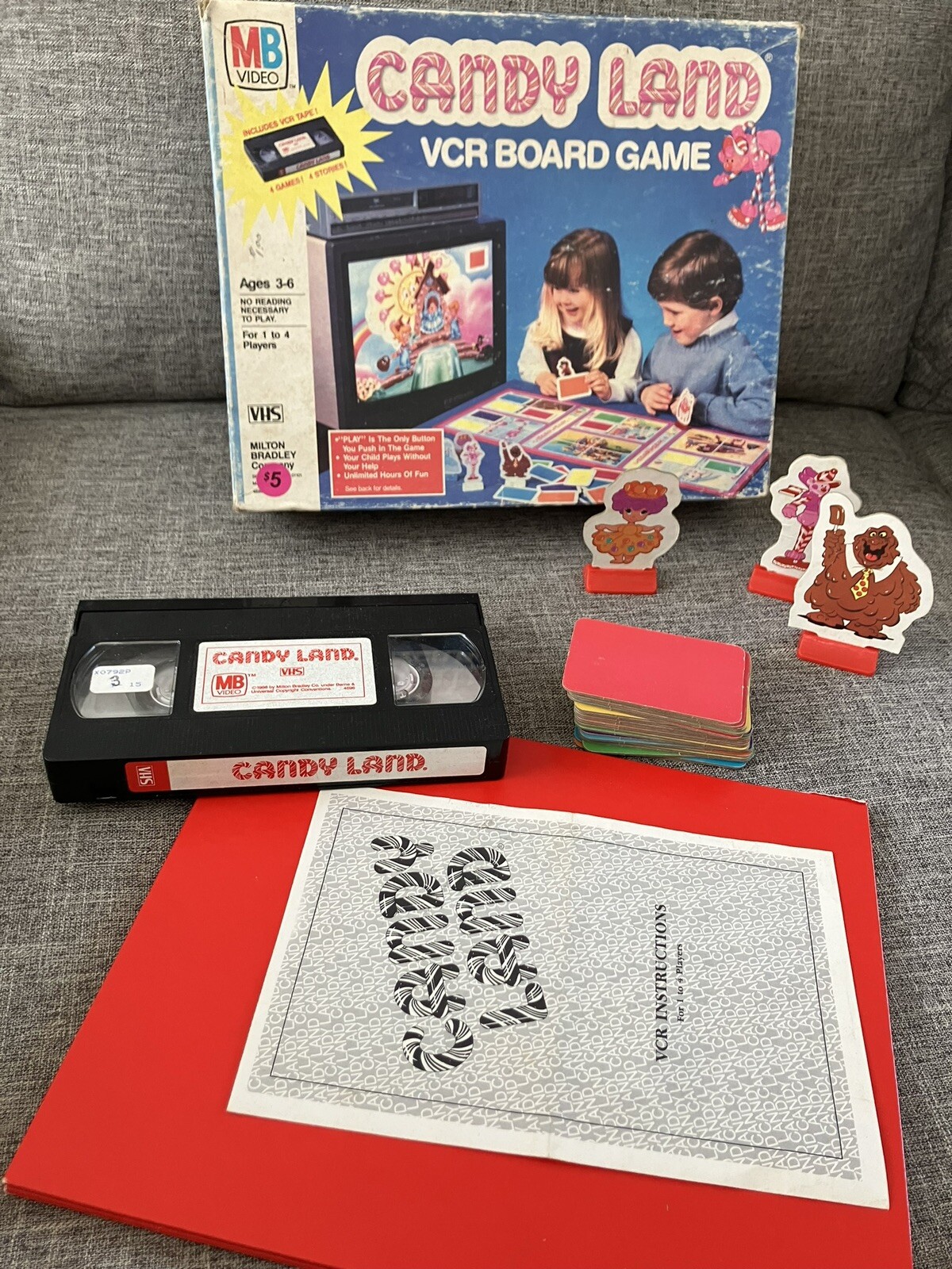 Vintage Candy Land VHS Board Game 1986 eBay