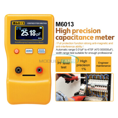 M6013 ESR Capacitance Ohm Meter Digital  Resistance Capacitor Circuit Tester