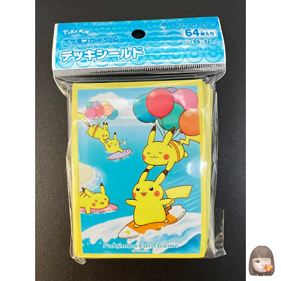 Flying & Surfing Pikachu 64 Sleeves Japanese Pokemon Center