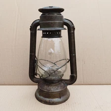 Antique kerosene lantern FEUERHAND 252 Germany glass DITMAR  old lamp 252