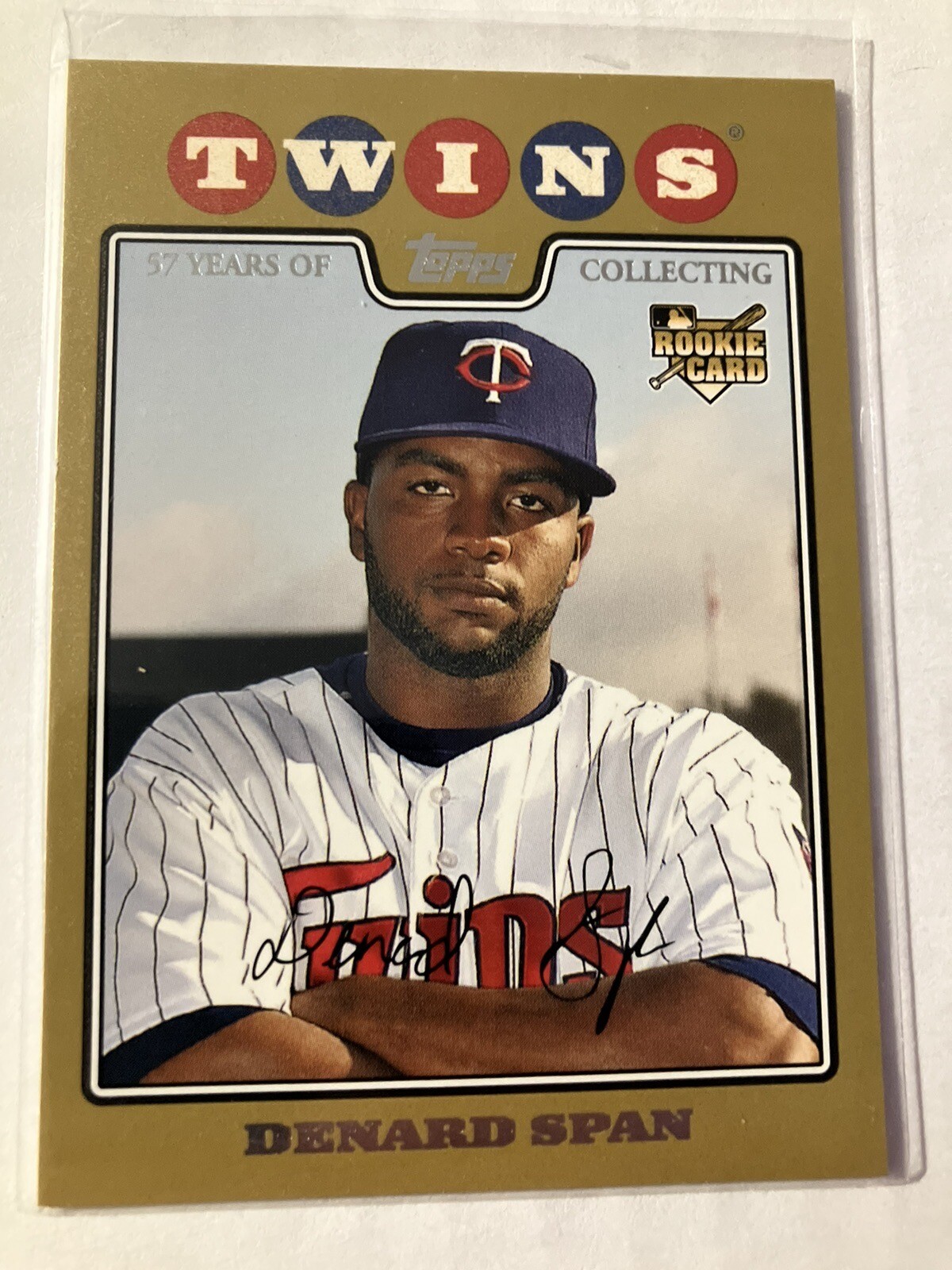 2008 Topps Gold Parallel /2008 RC #621 Denard Span Twins