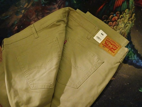 NWT Levi's 541 Athletic Taper Denim Jeans Big&Tall Sz 54X30 Pants Khaki