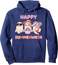 Halloween Ghost Summer Design Funny Halloween Unisex Hooded Sweatshirt