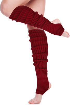Long Leg Warmers for Women 24 Inch over the Knee Knit Ribbed Leg Warmer Stirrup