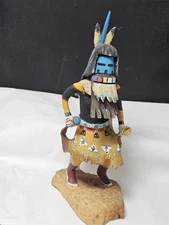 NATIVE AMERICAN HOPI/NAVAJO Long hair kachina - EUGENE WHITEHORSE