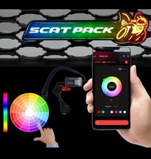 Illuminated Led Light Front Grille Emblem Badge For Scatpack