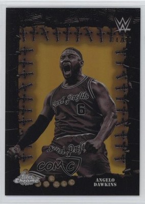 2025 Topps Chrome WWE x Cactus Jack Gold Refractor 14/50 Angelo Dawkins b6y