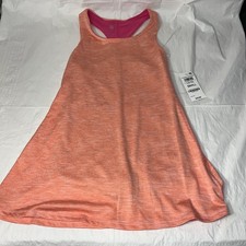 Youth Small Golf Or Tennis Racerback Dress W Shorts Small Orange / Pink
