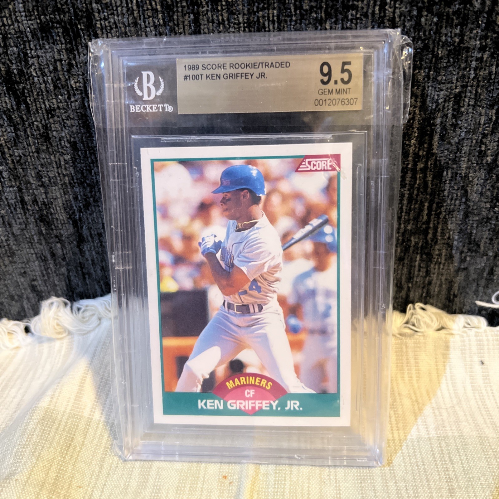 1989 Score Rookie & Traded Ken Griffey Jr #100T RC BGS 9.5 Gem Mint HOF GOAT