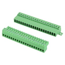 20 Pin Screw Terminal Block Connector, 3.5mm PCB Mount Screw Terminal