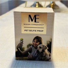 Modern Expressions Pet Selfie Prop Squeaky Tennis Ball Detachable Ball Universal