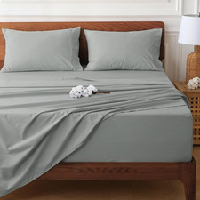 Extra Deep Pocket King Sheet Sets Fits 18"-24" in Deep Mattress -100 Cotton Kin