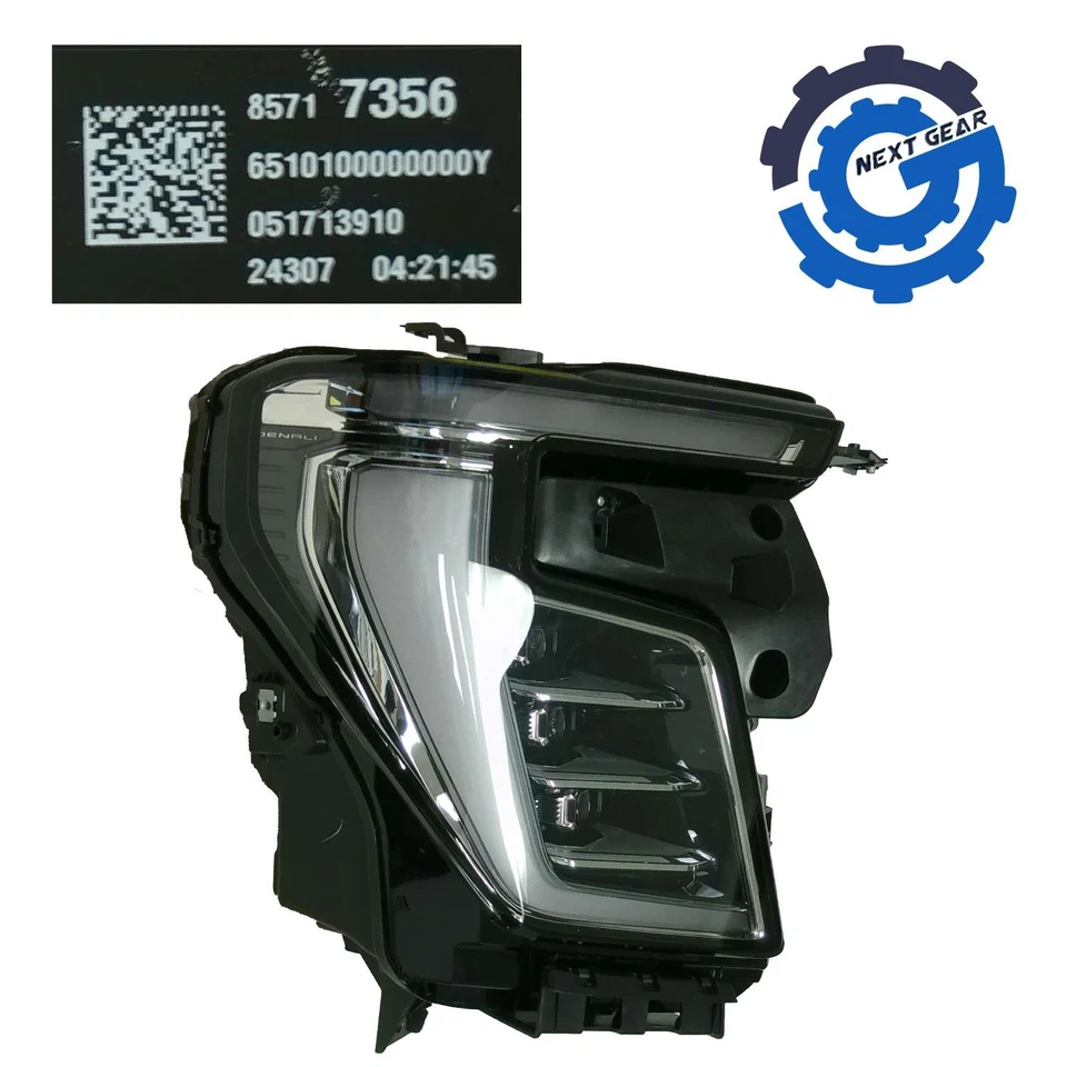 Faro LED completo derecho OEM GM con lengüeta rota para GMC Yukon Denali 2025 85717356 Foto 2 de 4