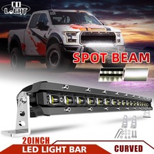 6D Curved 20inch Single Row Slim LED Light Bar Spot Flood 4X4WD Truck Offroad