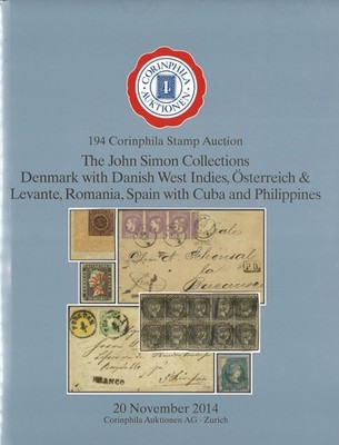 20.11.2014: 194. Corinphila-Auktion.: The John Simon Collections