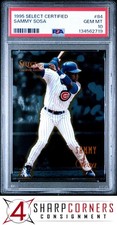 1995 SELECT CERTIFIED #84 SAMMY SOSA CUBS POP 6 PSA 10