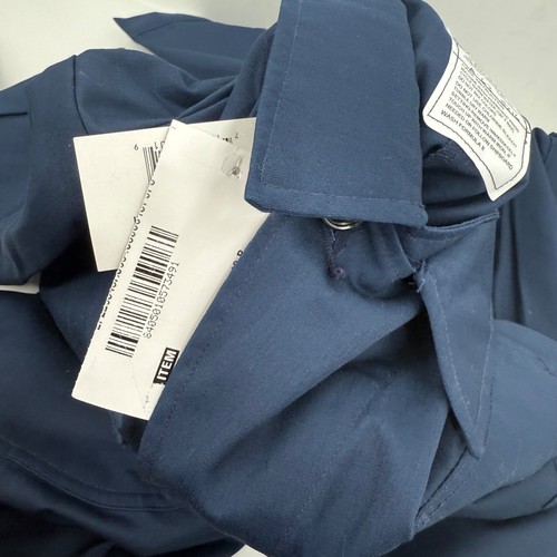 Utility Coveralls Men 42R NEW Blue Long Sleeve Military Workwear Zip Button - Picture 10 of 16