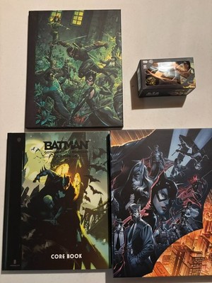 Batman Gotham City Chronicles Roleplaying Game RPG - Core Rulebook, Screen, Dice