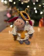 Vintage Disney Store Choir Angel Eeyore Mini Bean Bag Plush 9" - NWT