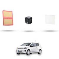 Hoffcar Wartungsset - 3 Filter Kompatibel Mit Vw Up (121) 1.0 66KW Ab 2016