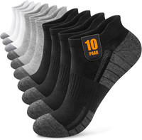 Sneaker Socken Herren Damen 10/20 Paar, Atmungsaktive Baumwolle Sportsocken, Kur