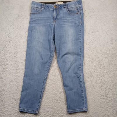 Democracy Women's 12 ''Ab''solution Light Wash Skinny Jeans Stretch Denim