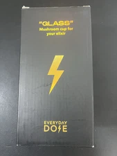 Everyday Dose Mushroom Ice Coffee Glass Cup w Mushrooms Design - New in Box