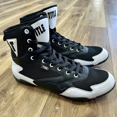 Title Boxing Speed Flex Encore Lace Up Shoes, Black/White, Size 11.5 