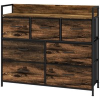 Sonnenh Sideboard Braun 98 X 29 X 85 Cm Mdf Mit Schublade Wohnzimmer