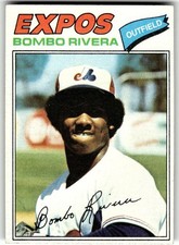 1977 Topps #178 Bombo Rivera RC Rookie Card. rookie card picture